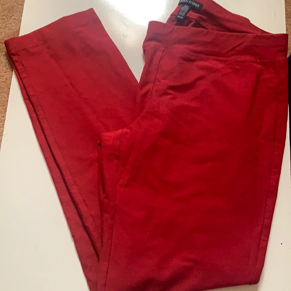 Eileen Fisher Pants - EILEEN FISHER RED CREPE PANTS SKINNY LEG SIZE XSP Nordstrom